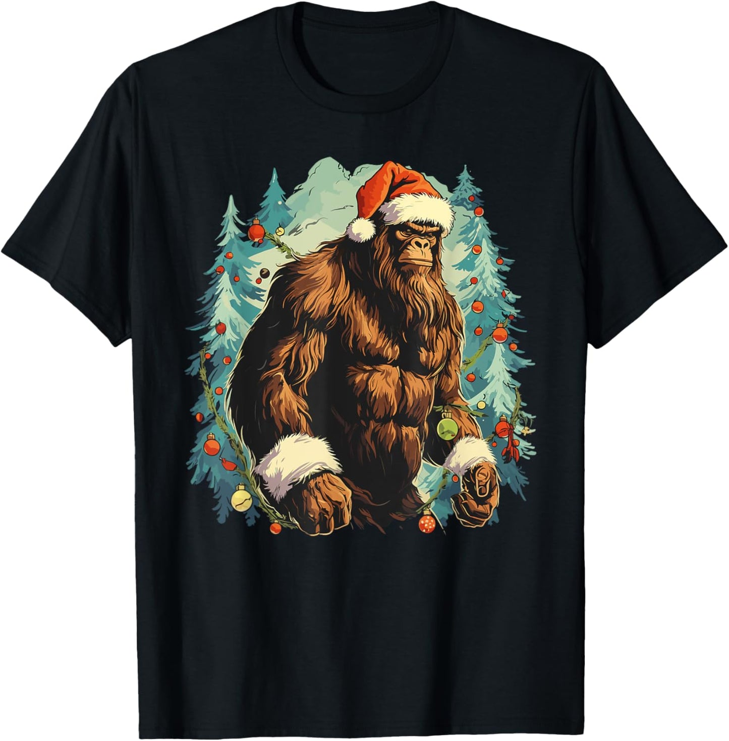 Bigfoot Christmas Tree Lights - Xmas Sasquatch Enthusiast