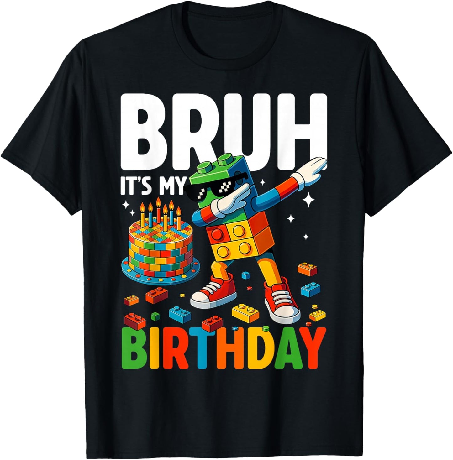 Master Builder Dabbing Blocks Bricks Bruh Its My Birthday