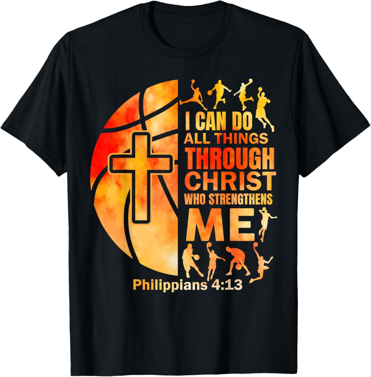 Christian Basketball Men Boys Player Team Religious Graphic