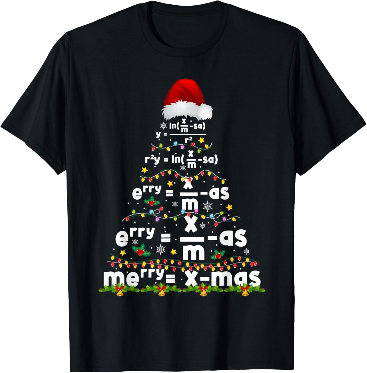 Math Equation Merry Xmas Season Teacher Christmas Tree Funny