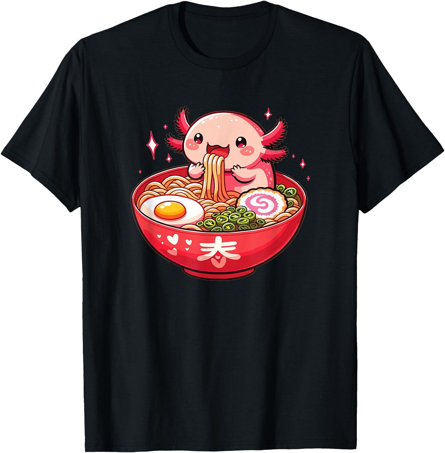 Sweet Axolotl Eats Ramen Noodles Axolotls Ramen