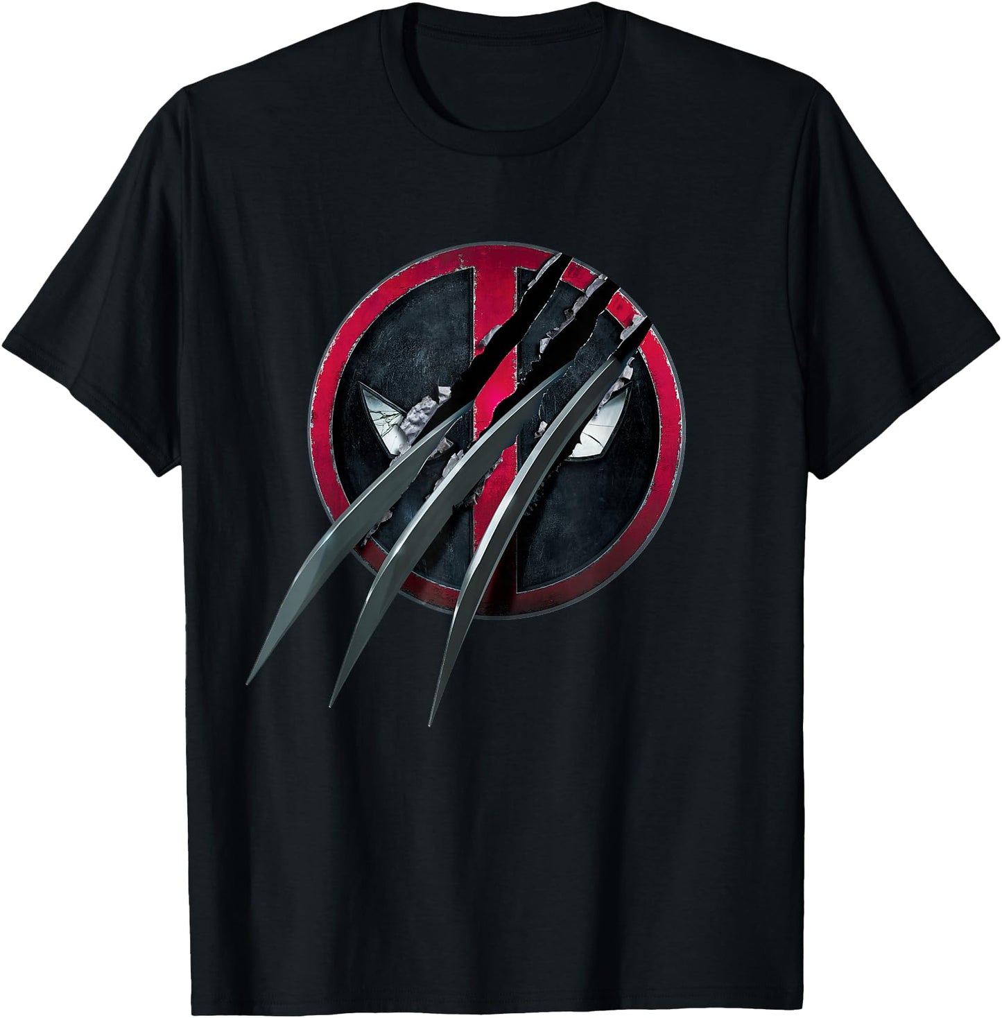 Marvel Deadpool & Wolverine Adamantium Claw Split Logo