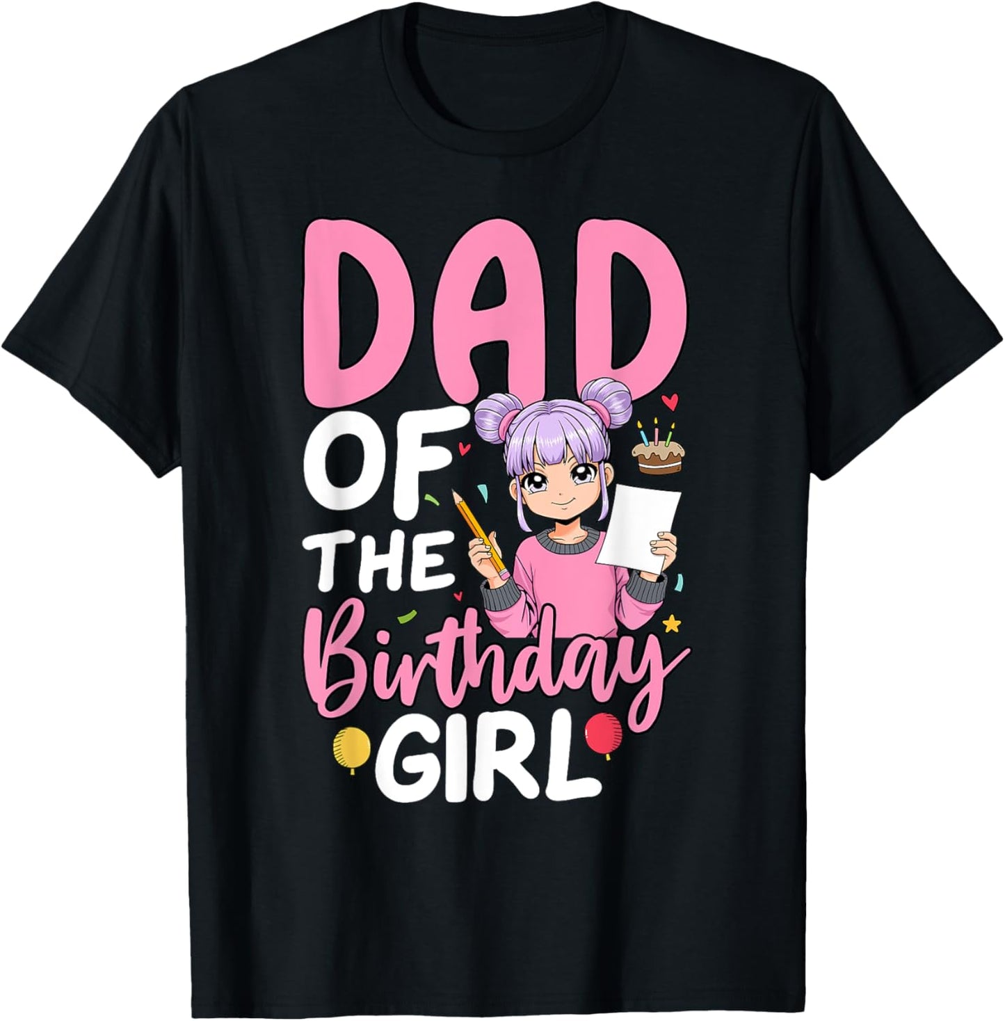 Dad Of The Birthday Girl Anime Sketching Girl Birthday