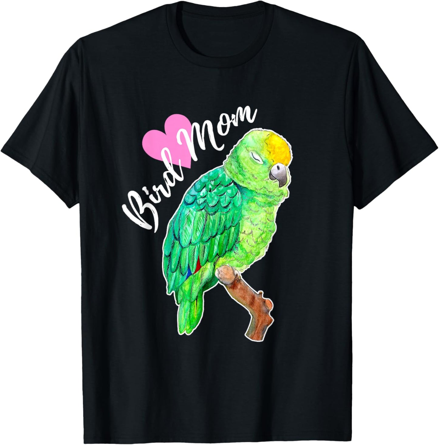 Amazon Parrot Lover Bird Mom Watercolor T-Shirt