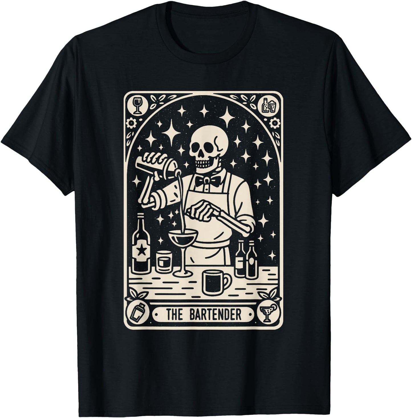 The Bartender Tarot Card Halloween Mixologist Barman