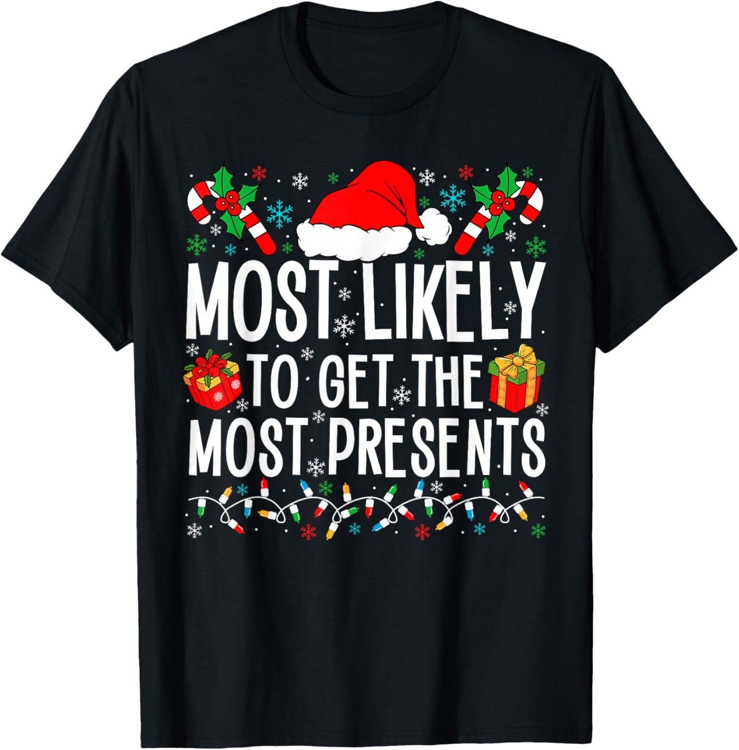 Most Likely To Get The Most Presents Matching Family Xmas