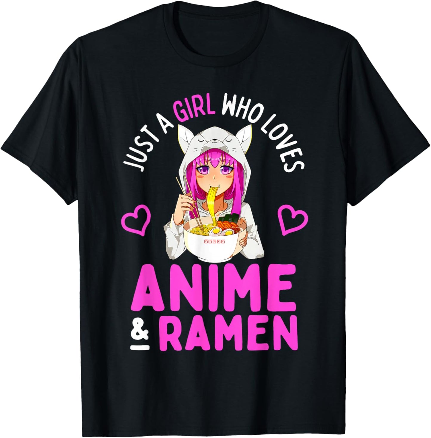 Just a Girl Who Loves Anime and Ramen Bowl Japanese Girls