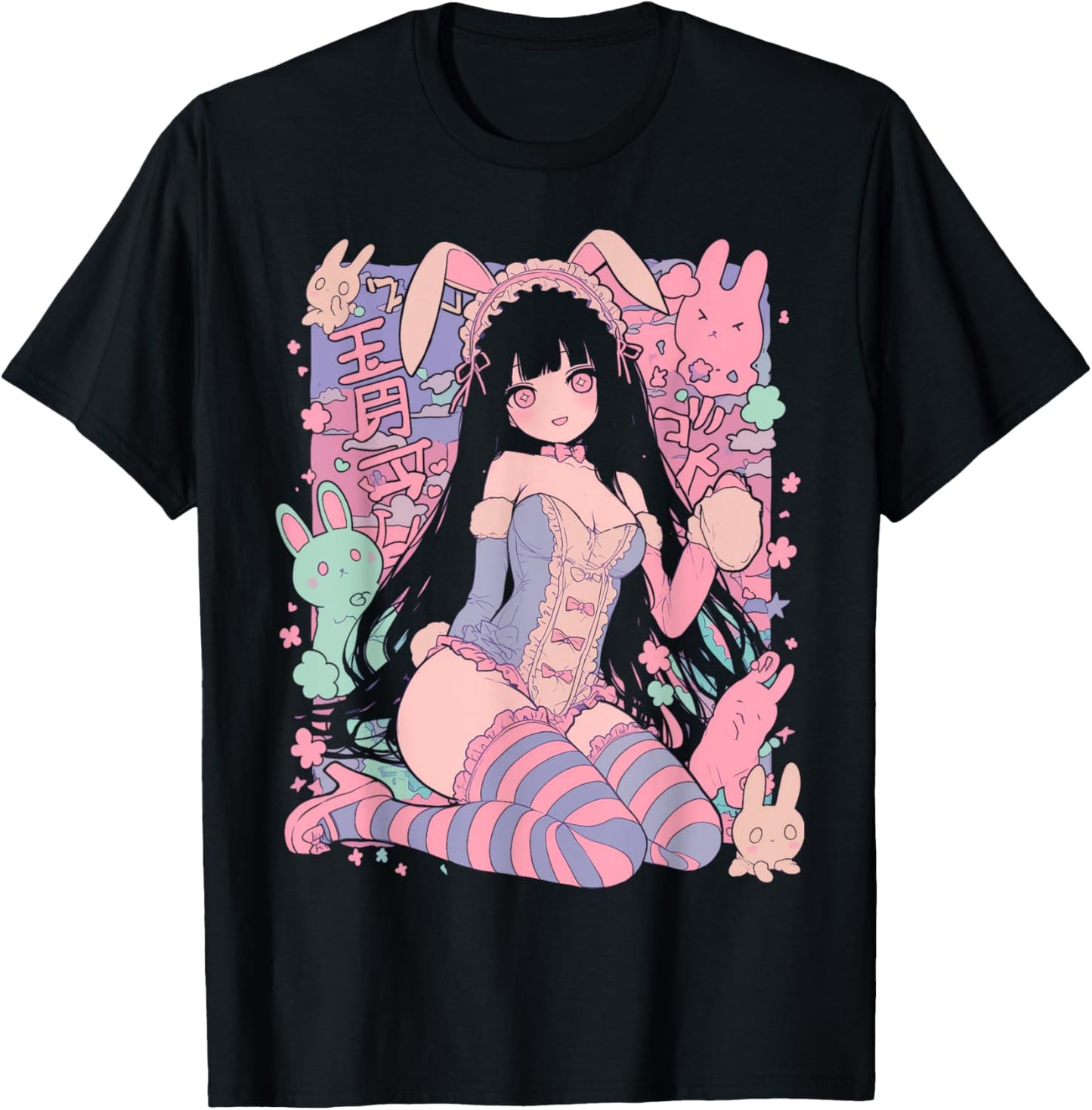 Techwear Harajuku Bunny Girl Anime Manga Waifu Cute Cool