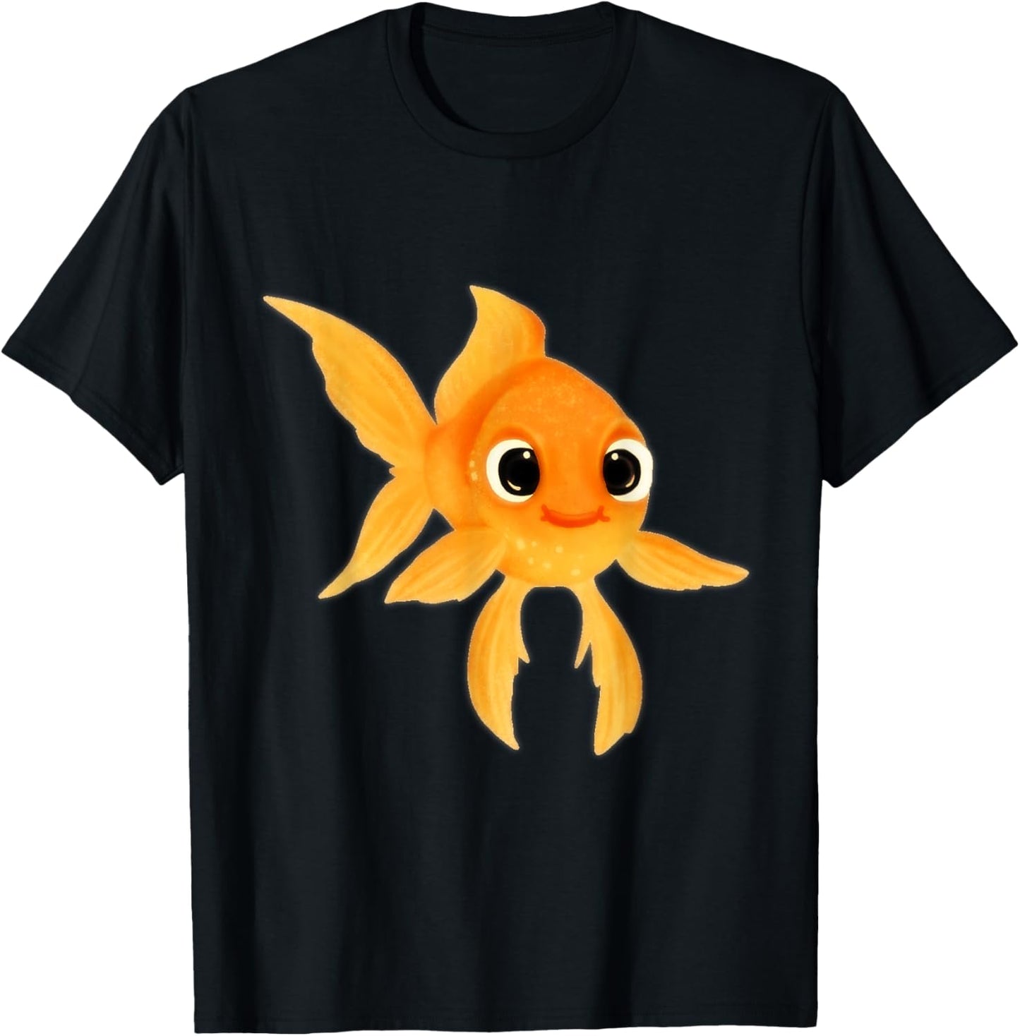 Wistful Unisex-Adults & Kids Black Cartoon Goldfish