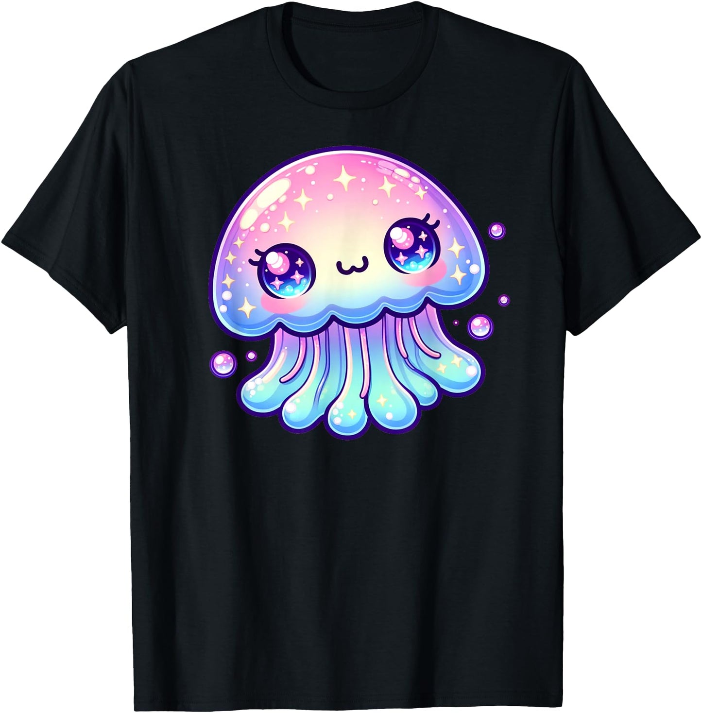 Cute Kawaii Jellyfish Anime Fun Blue Pink Sea Critter