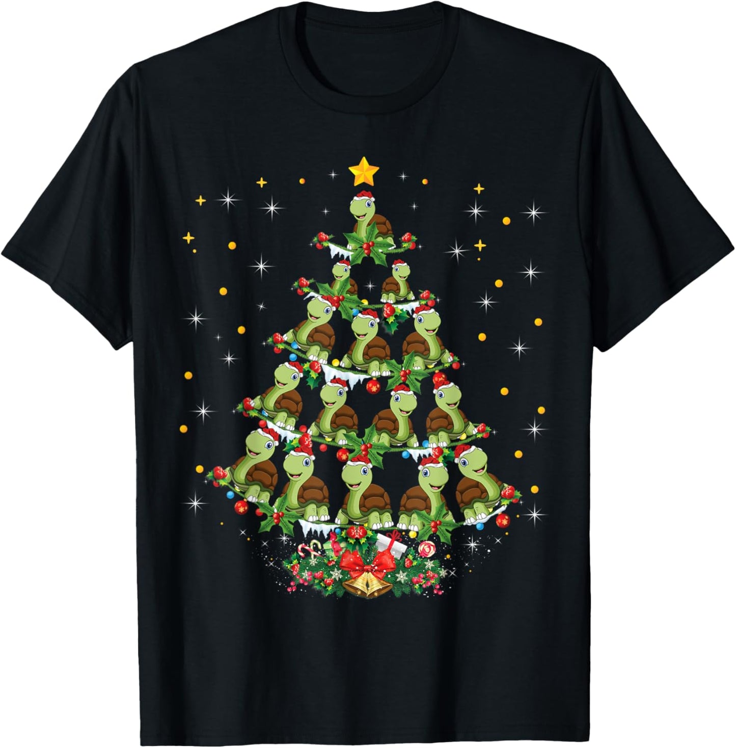 Turtle Reptiles Animal Lover Xmas Gift Turtle Christmas Tree