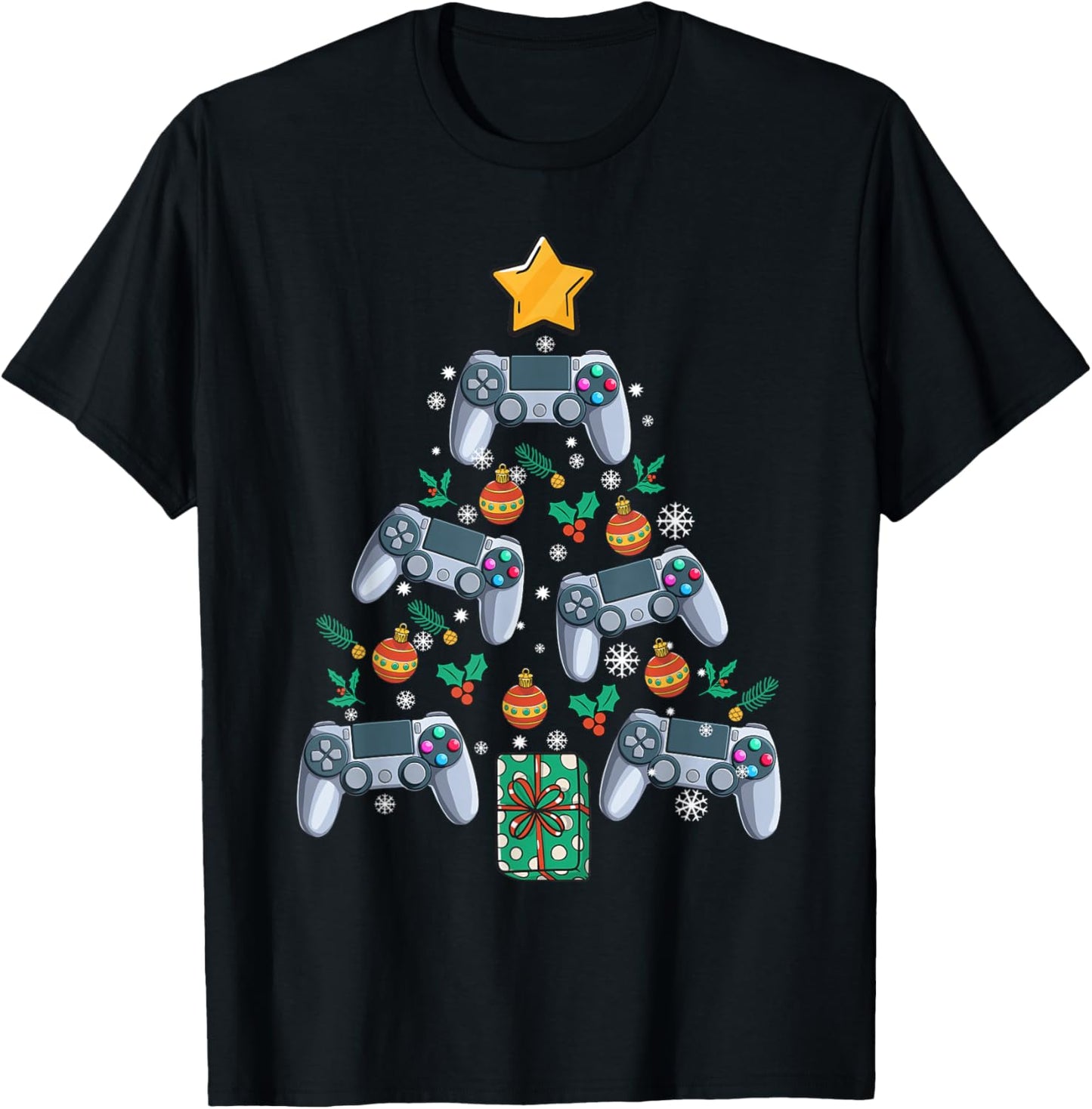 Video Controller Christmas Tree Funny Video Gamer Xmas Gift