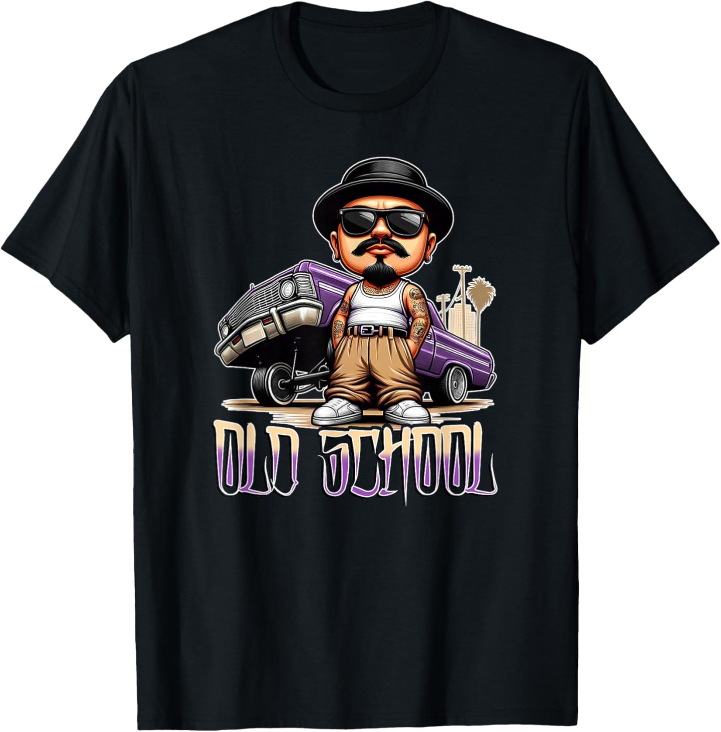 OLD SCHOOL Chicano Low Rider Art Homie Chicano Clothing