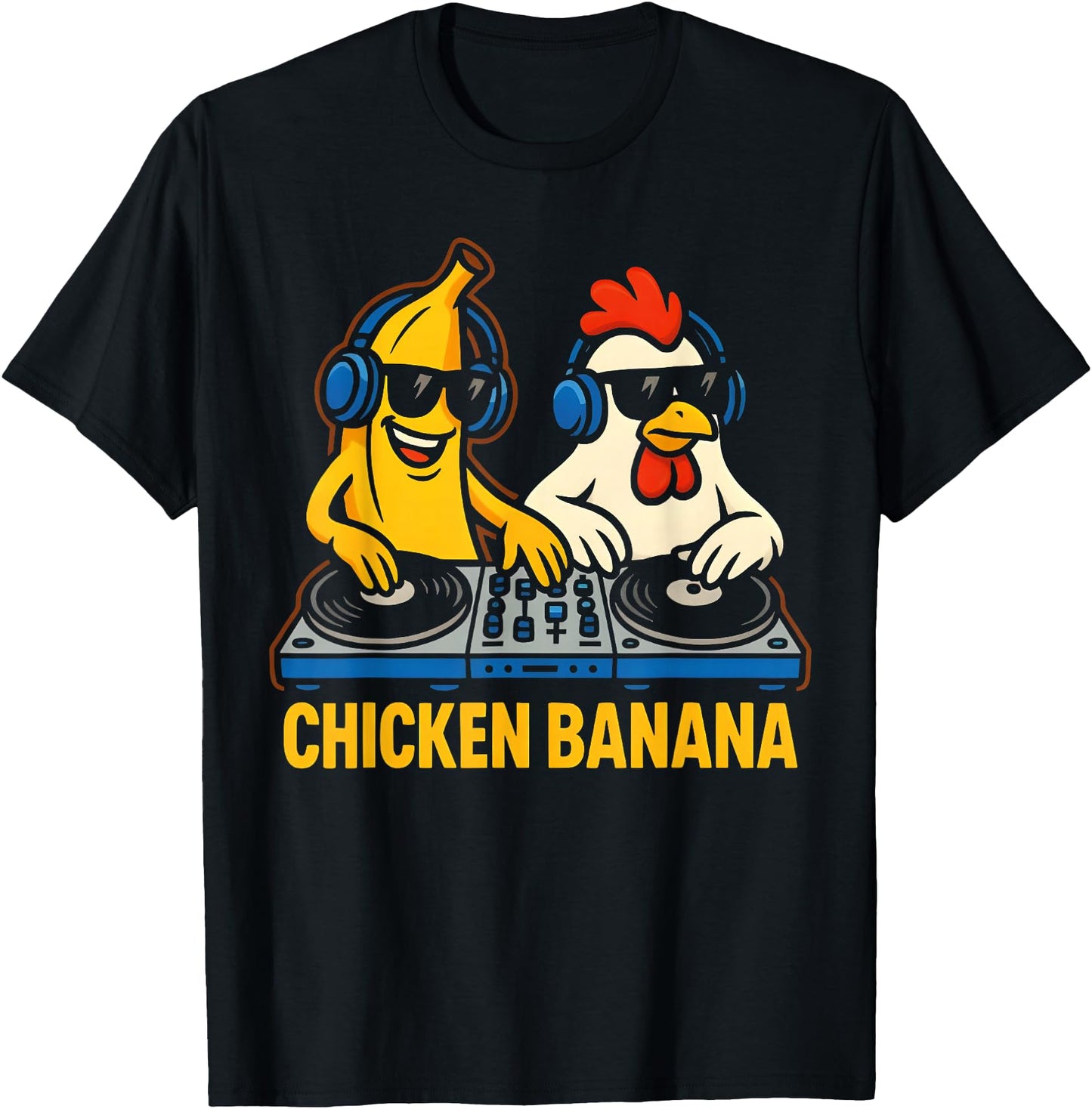 Funny Chicken Banana Men Women Design