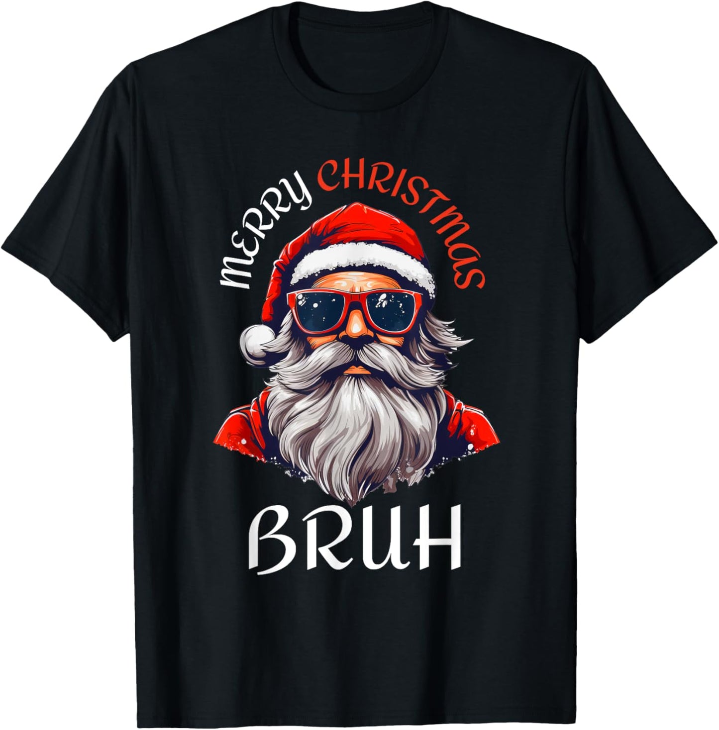 Funny Santa Merry Christmas Bruh Meme Xmas Pajama Men Boys