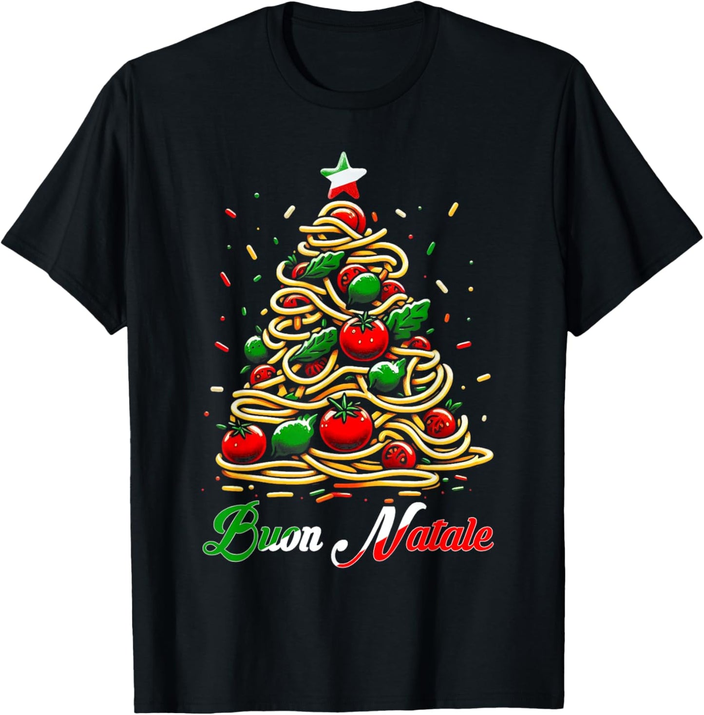 Buon Natale Italian Pasta Christmas Tree Xmas For Men Women