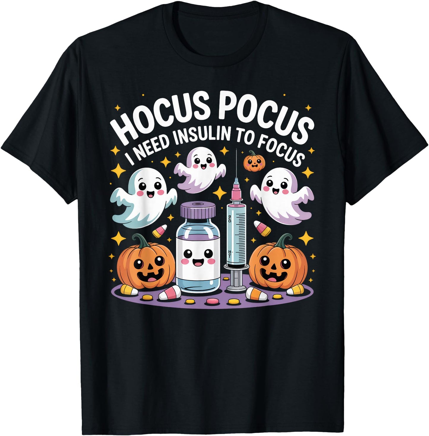 Hocus Pocus I Need Insulin to Focus Funny Halloween Diabetic