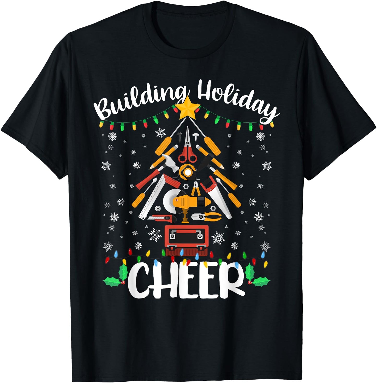 Building Holiday Cheer Funny Construction Worker Christmas