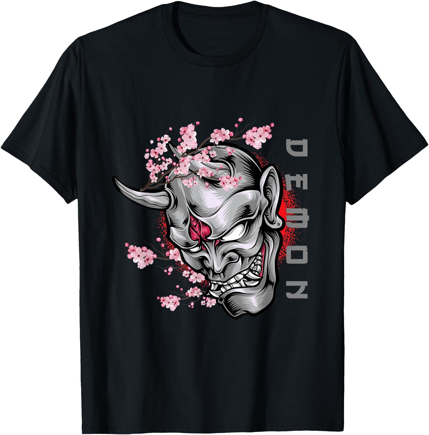 Cool Japanese Demon Oni Face Otaku Anime Style Manga Art