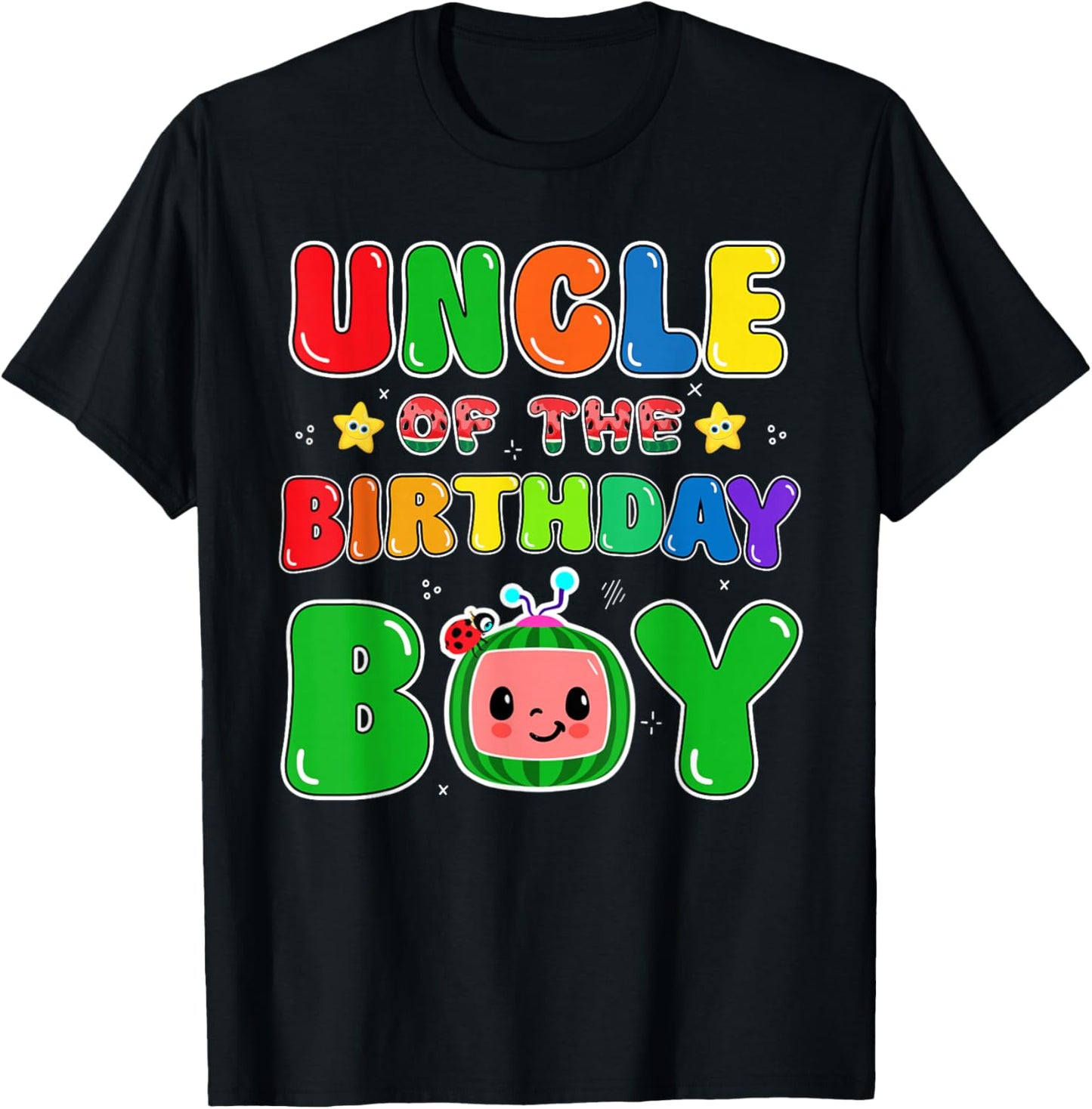 Uncle of The Birthday Boy Funny Melon Family Party Matching