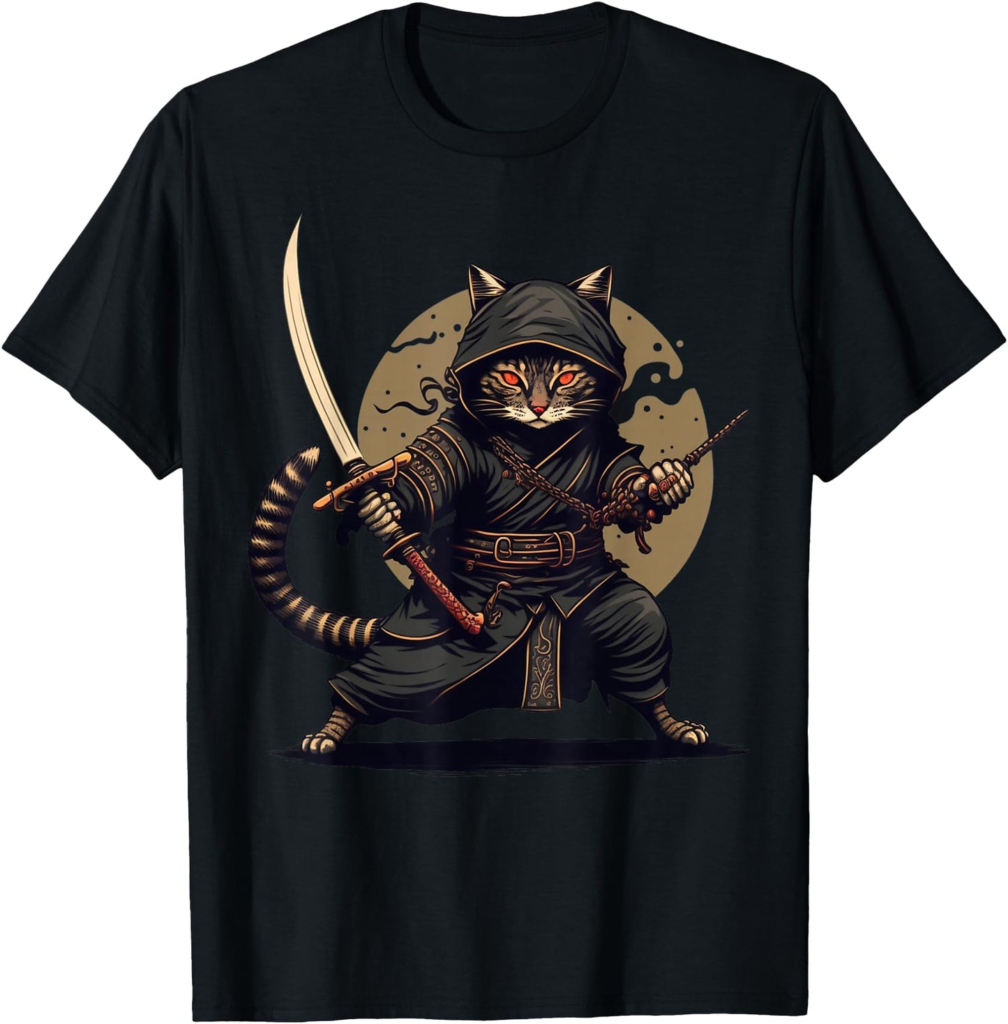 Ninja Cat Japanese Samurai Cat Cool Anime Kawaii Catzilla