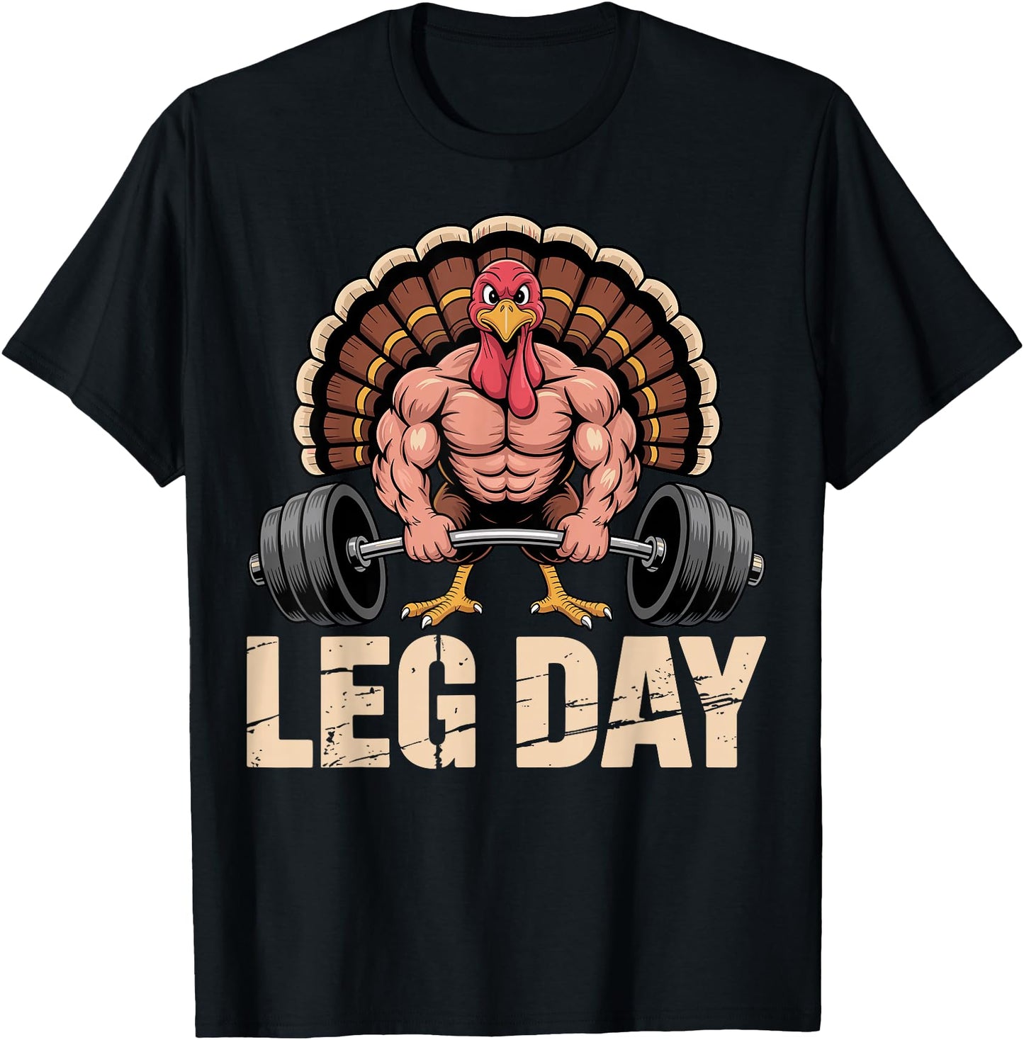 Funny Deadlifting Turkey Thanksgiving Leg Day Deadlift Men