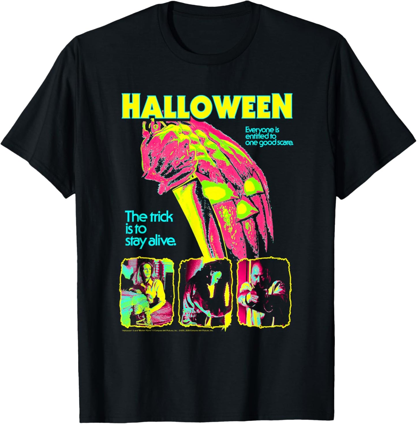 Halloween Neon Colors Reimagined Poster Horror Movie