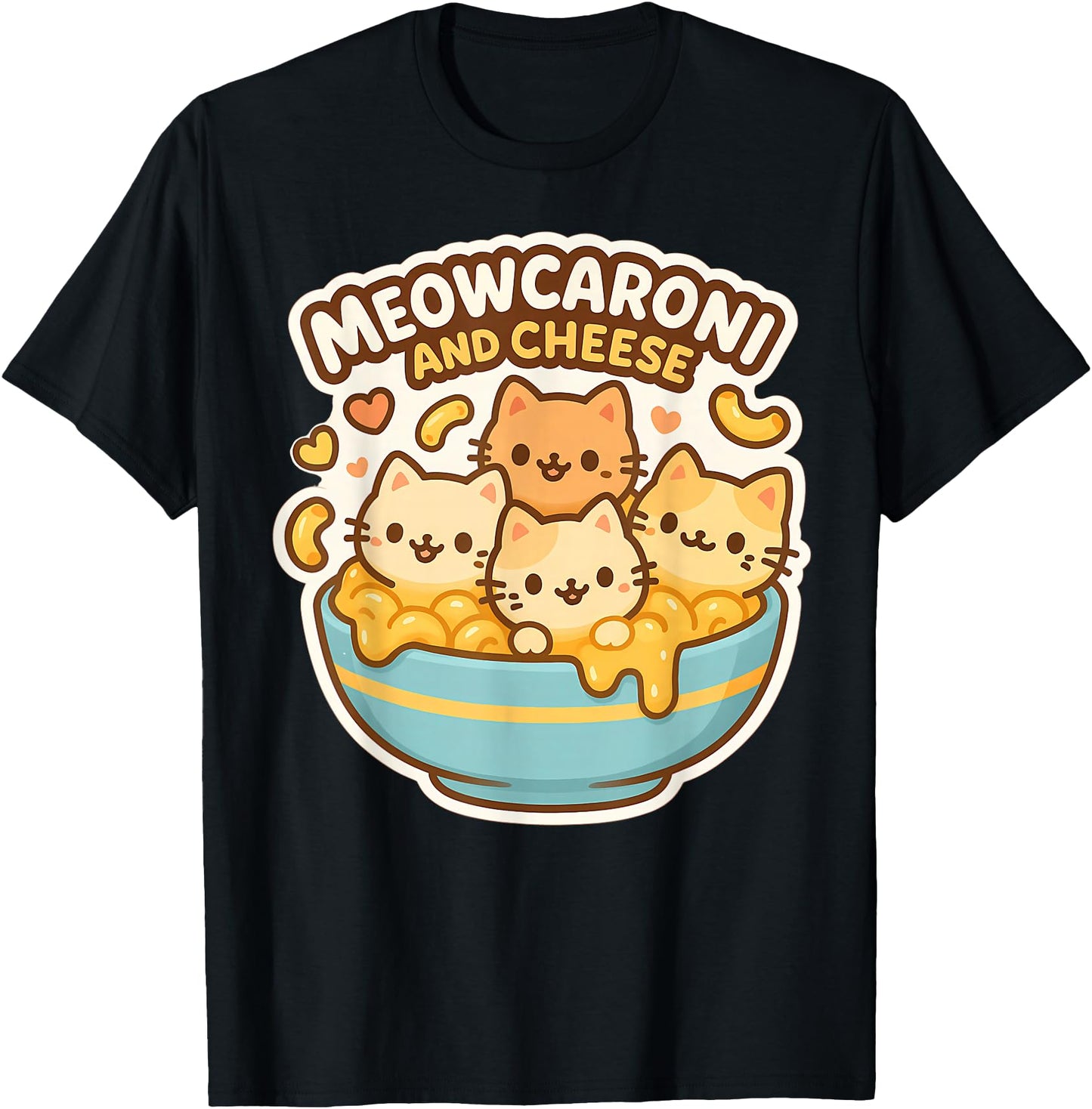 Meowcaroni and Cheese Cat Lover Mac N Cheese Kawaii