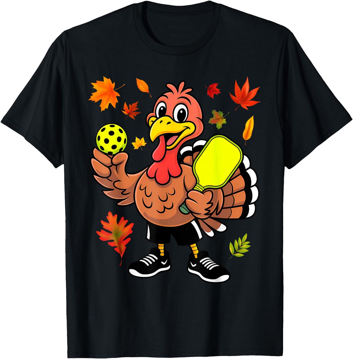 Cute Pickleball Turkey Funny Thanksgiving