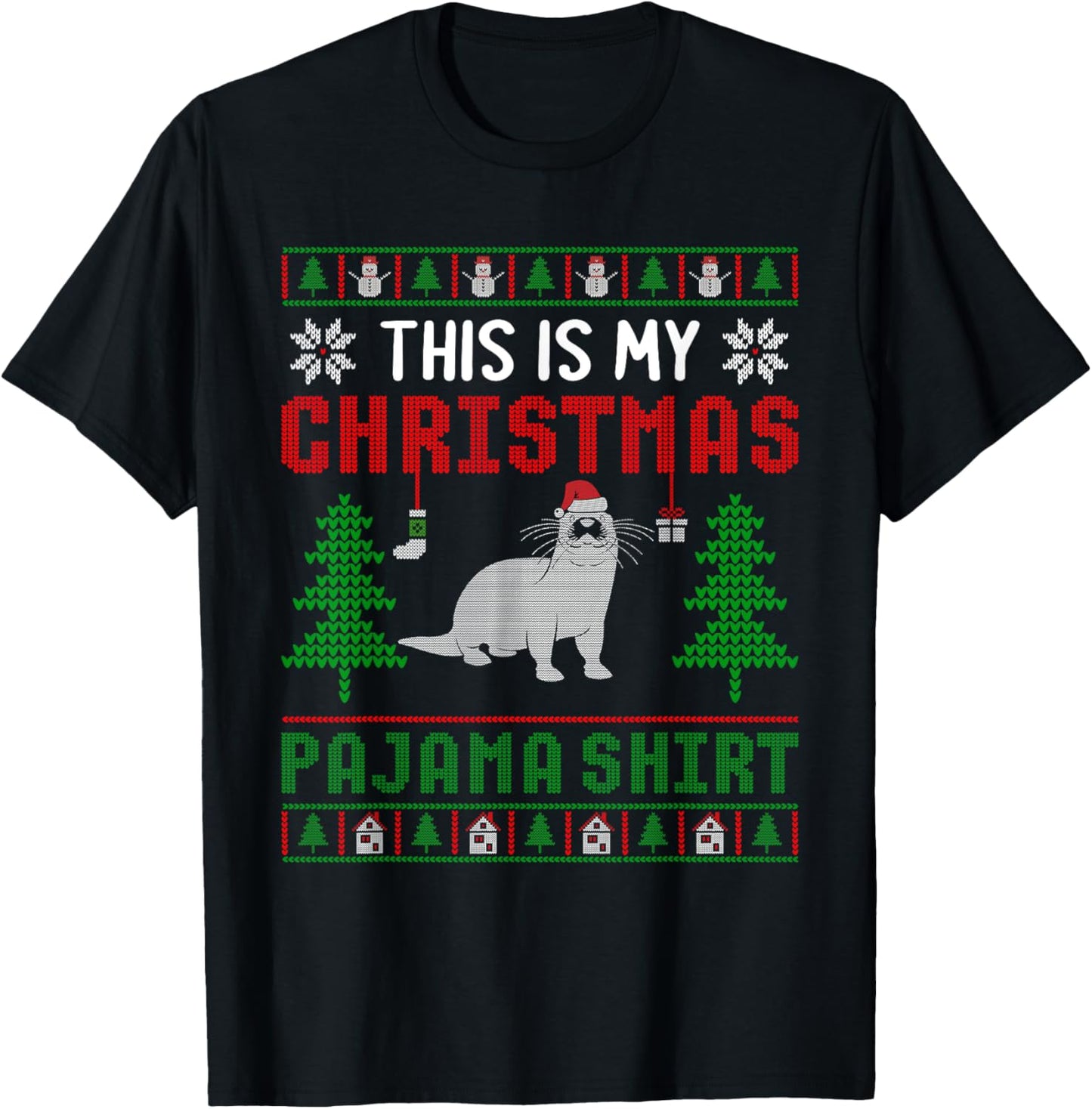 Ugly Xmas Sweater Otter This is My Christmas Pajama