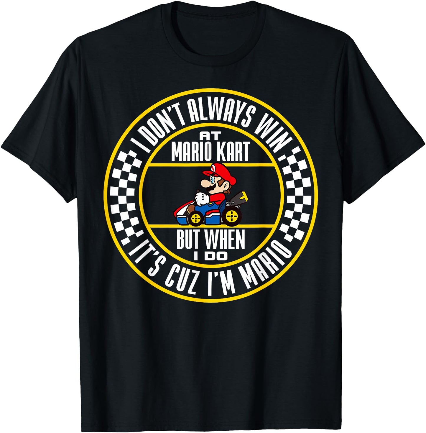 Nintendo Mario Kart Winning As Mario Graphic T-Shirt