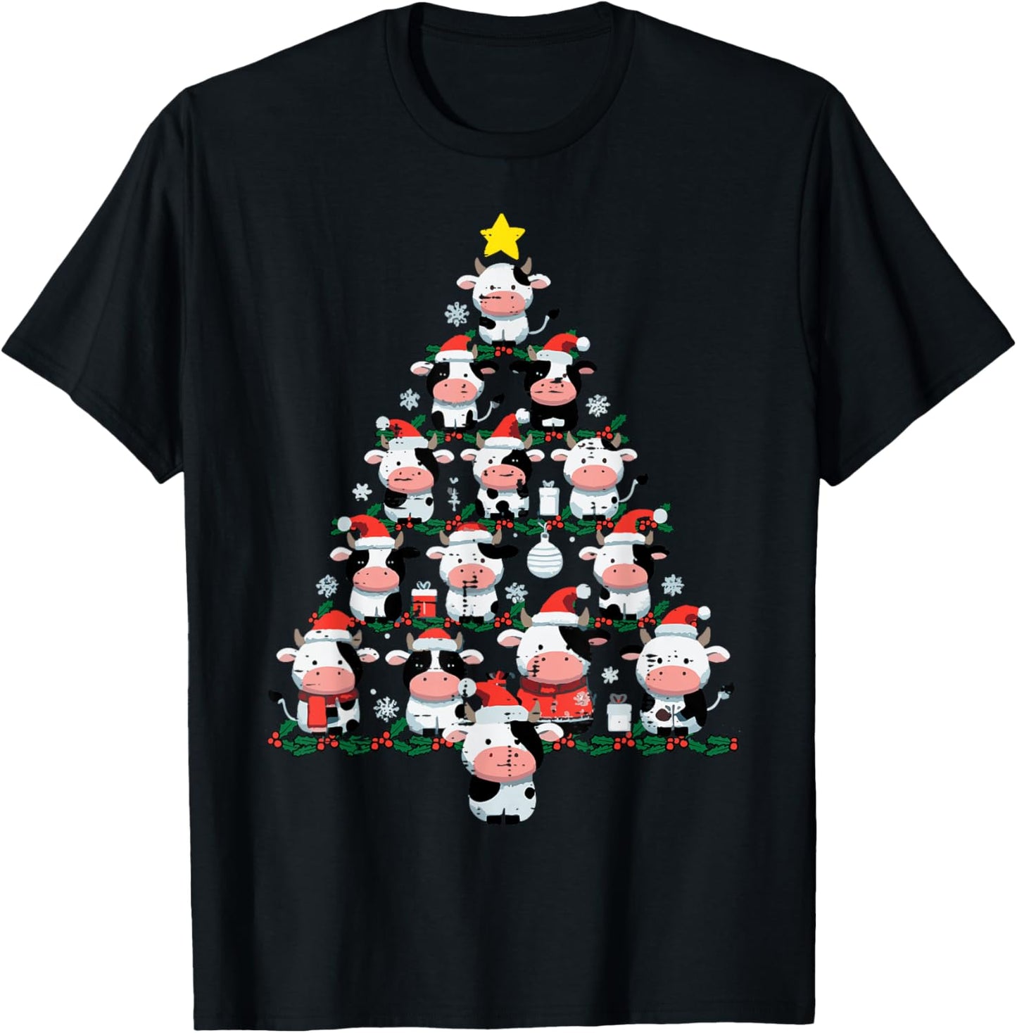 Cows Christmas Tree Xmas Farm Animal Toddler Boys Girls Kids