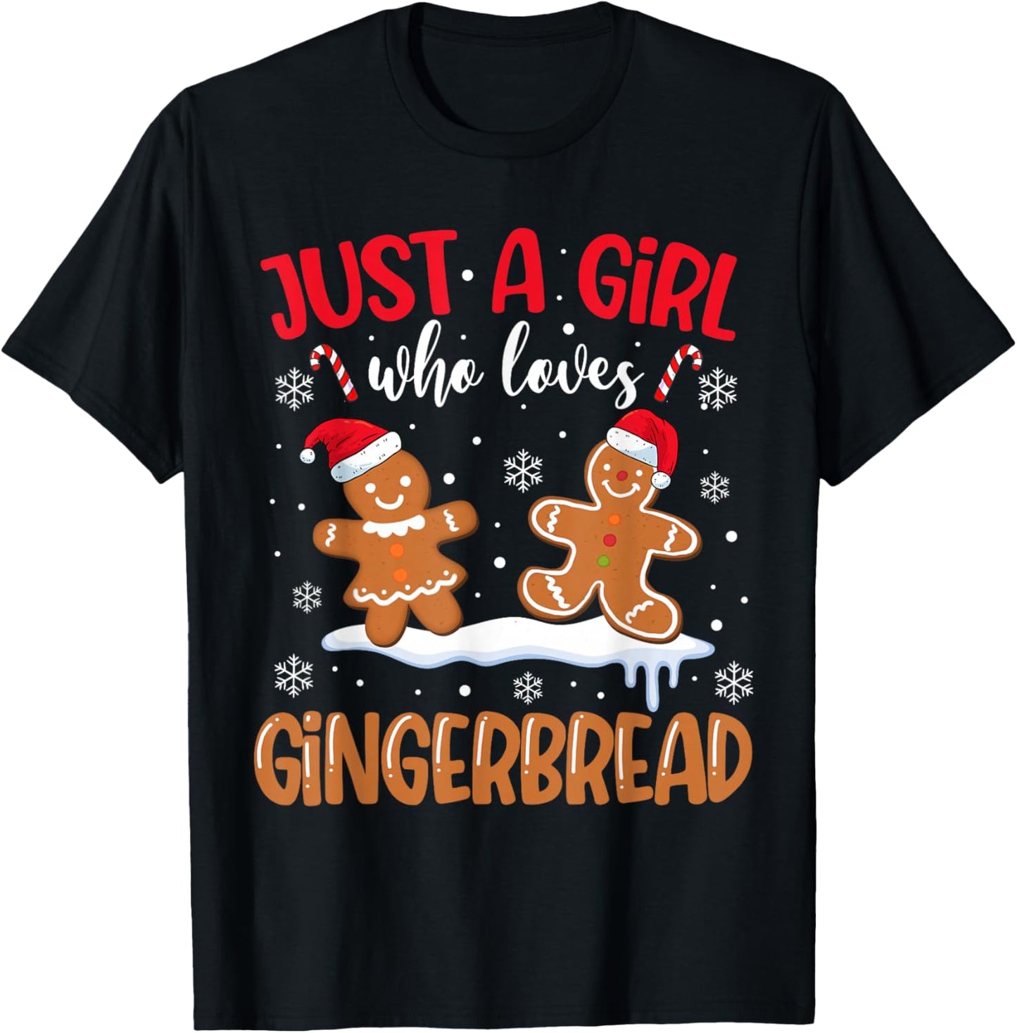 Just A Girl Who Loves Gingerbread Man Christmas Xmas Pajamas