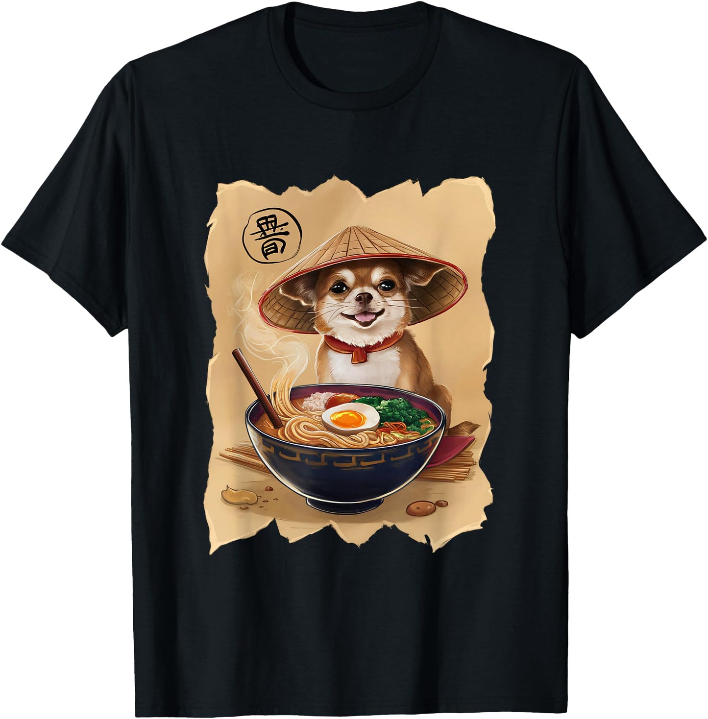 Men Woman Kawaii Eating Ramen Japanese Chihuahua