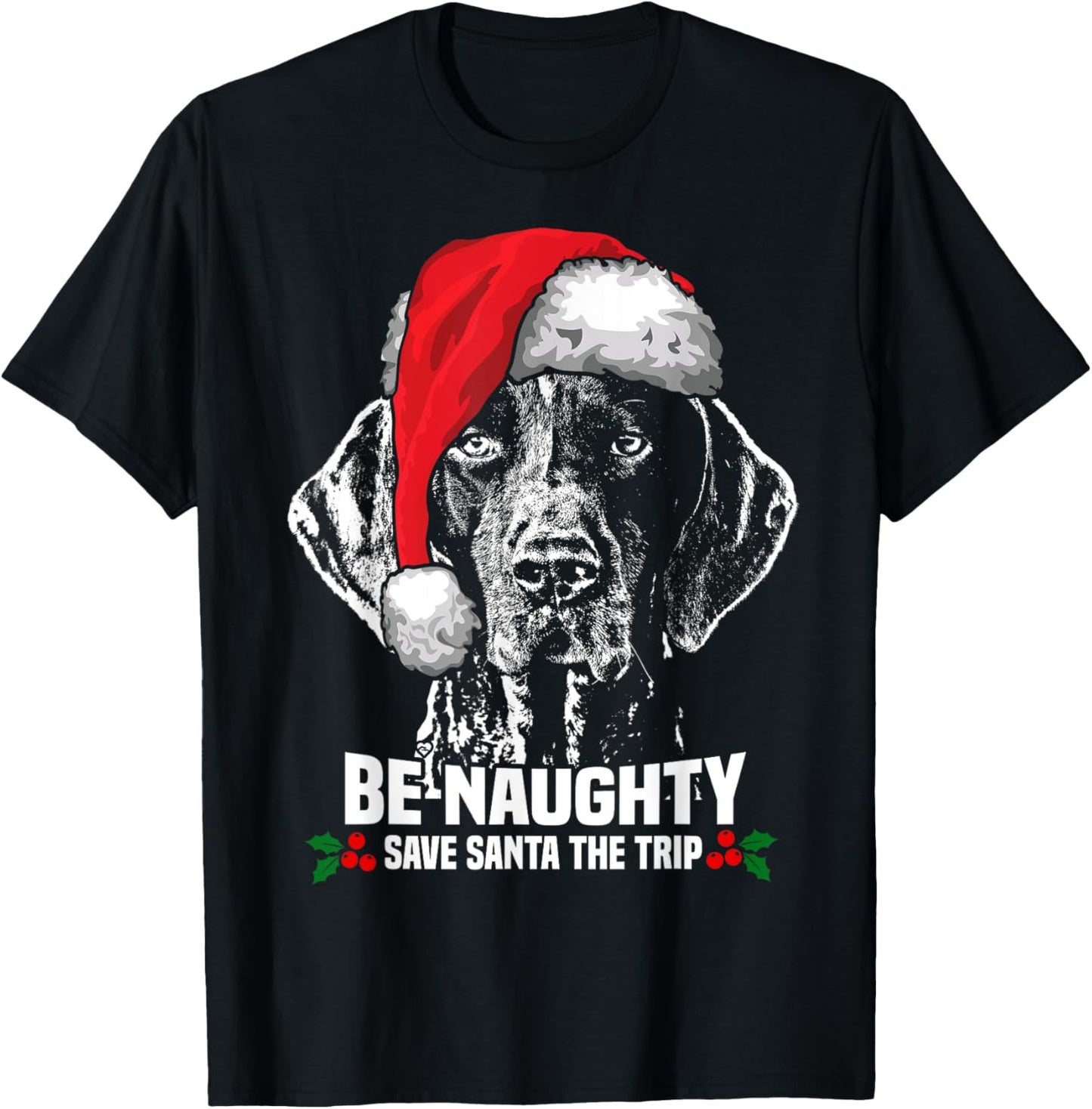 Save Santa German Shorthaired Pointer Xmas T-Shirt
