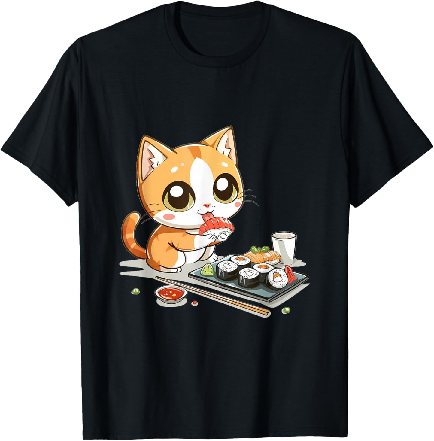 Cats and Sushi Japanese Food Kitten Kawaii Anime