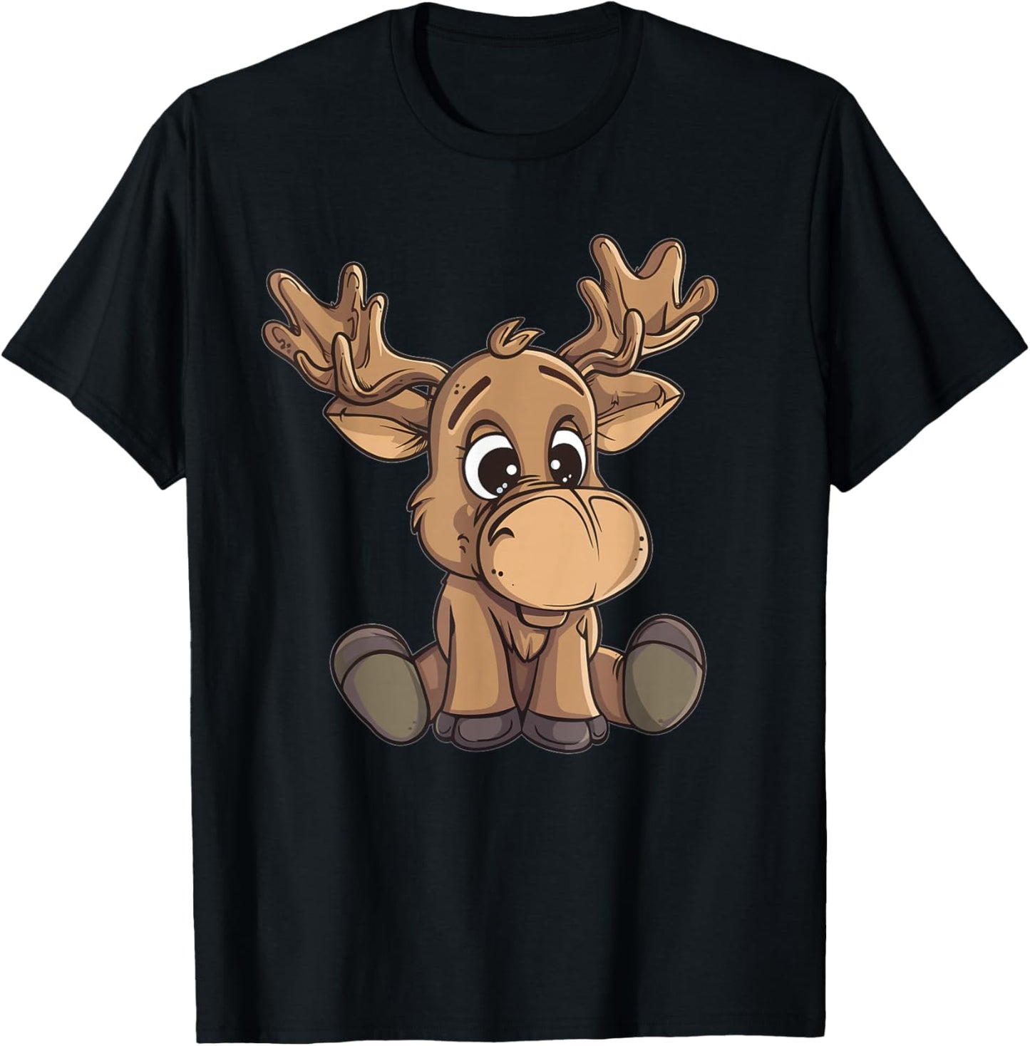 Cute Moose I Cartoon Moose