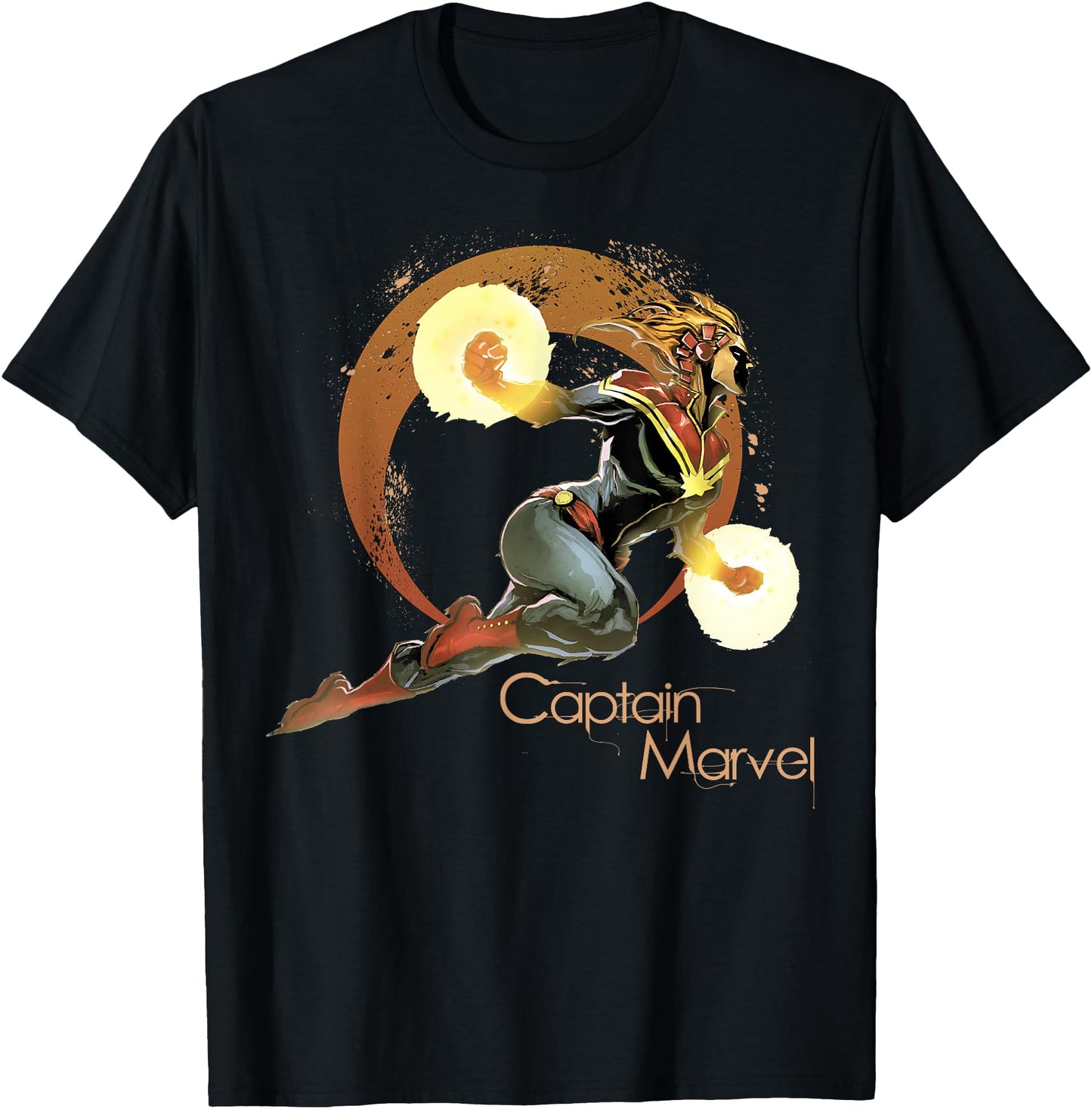 Marvel Comics Captain Marvel Powerful Retro Hero Portrait