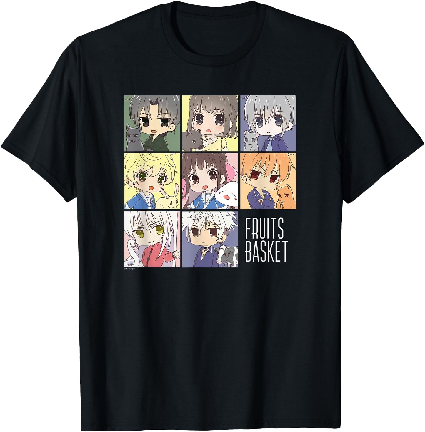 Fruits Basket Pastel Chibi Character Grid Anime