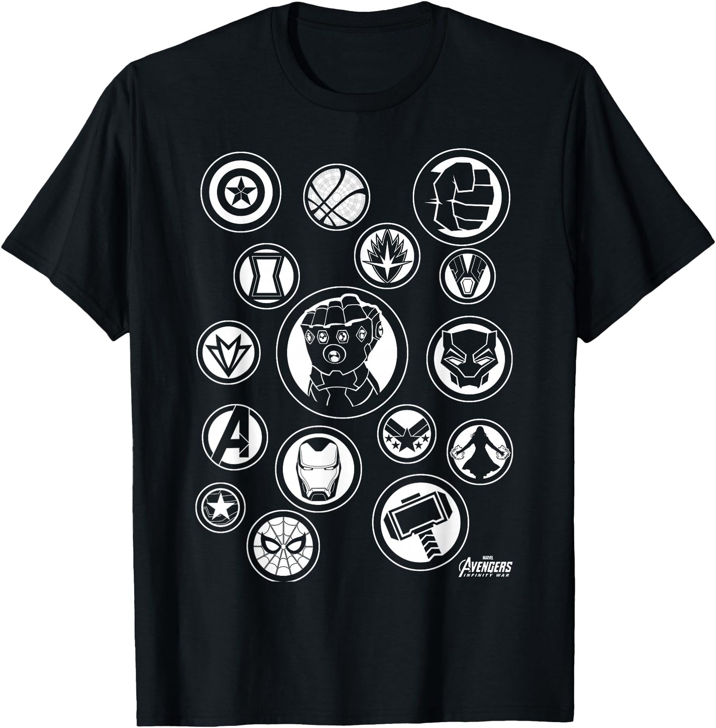 Marvel Avengers Infinity War Tonal Hero Icon Graphic T-Shirt