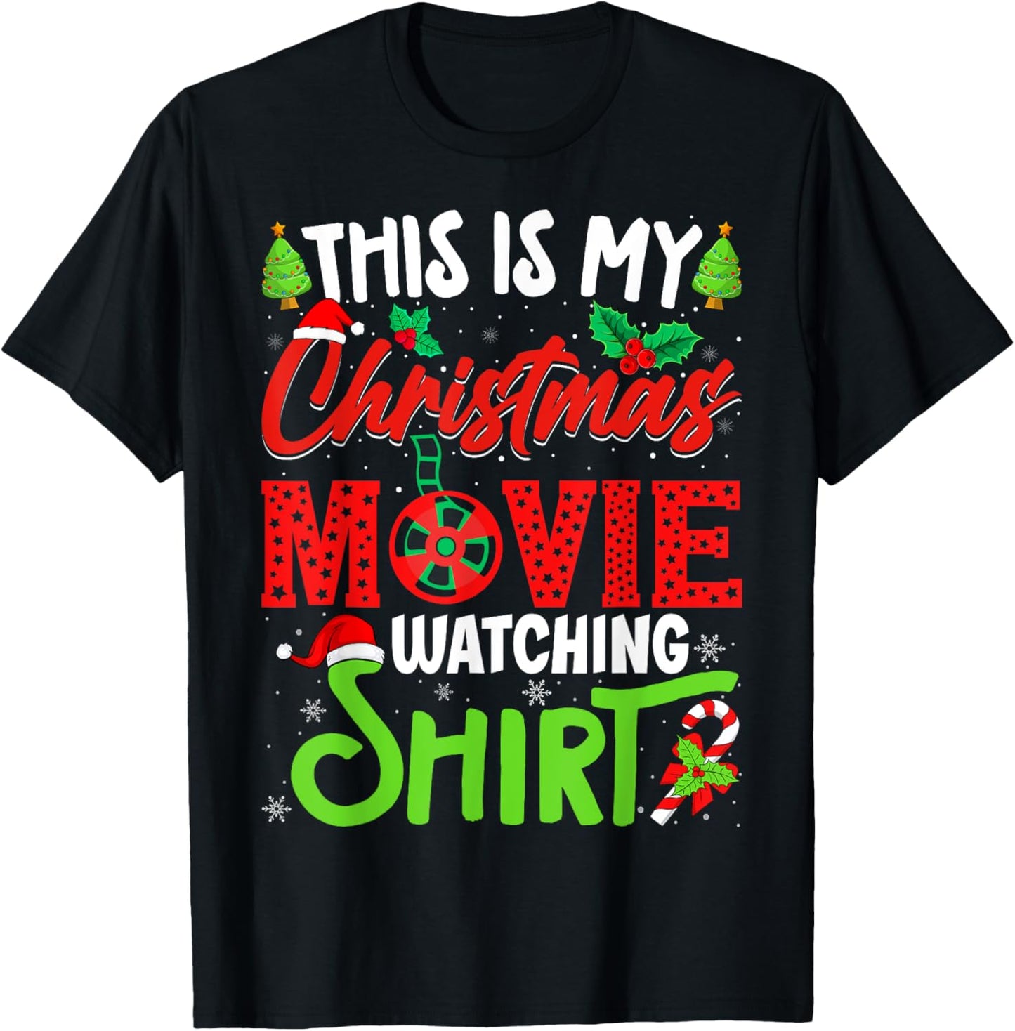 This Is My Christmas Movie Watching Shirt Xmas Movie