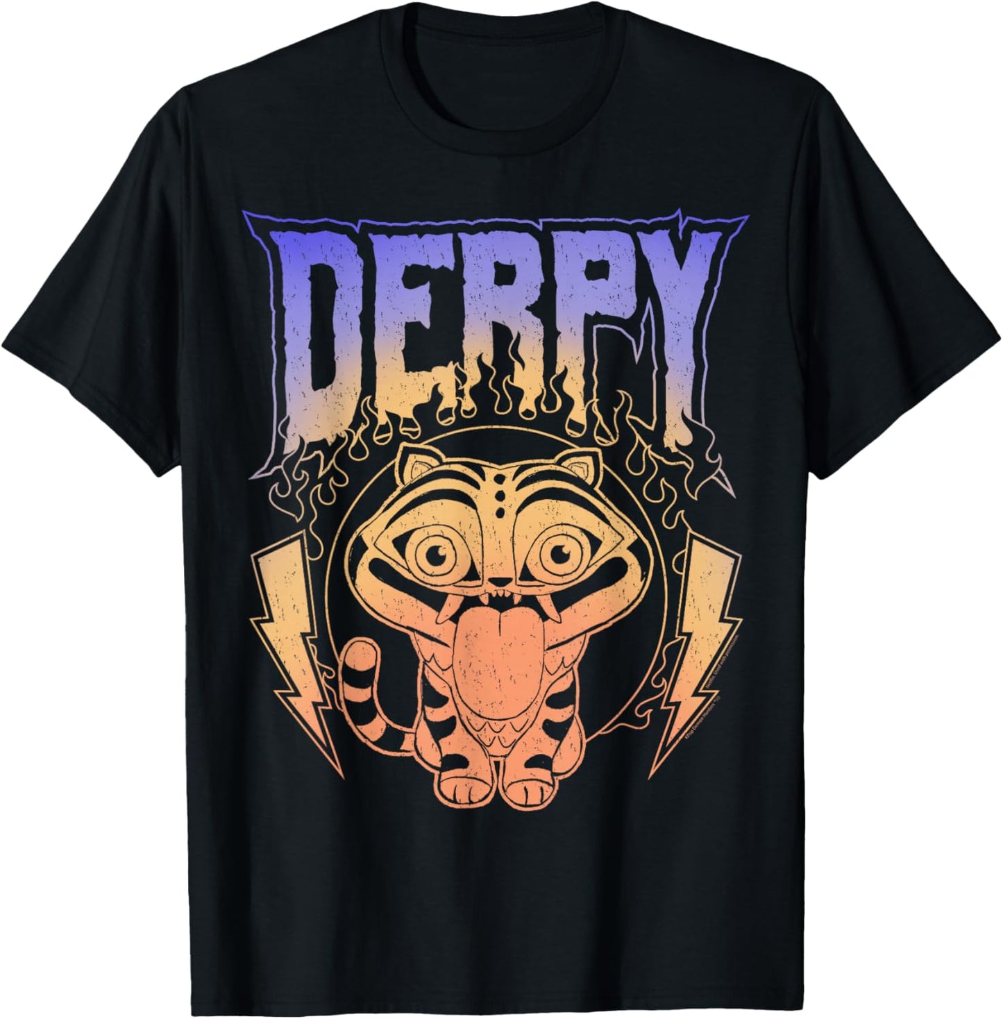 Kpop Demon Hunters Derpy Retro Metal Band Style Logo