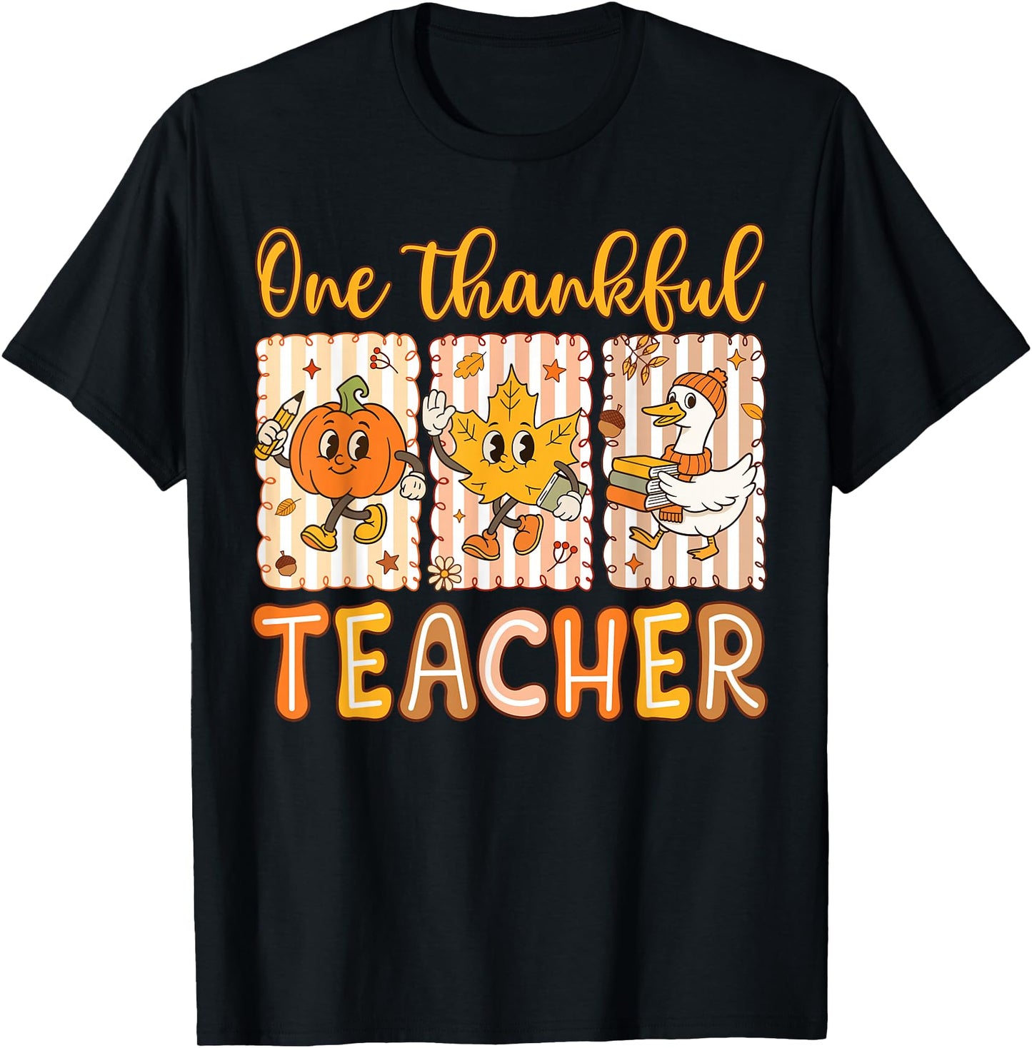 One Thankful Teacher Thanksgiving Preppy Fall Teachers