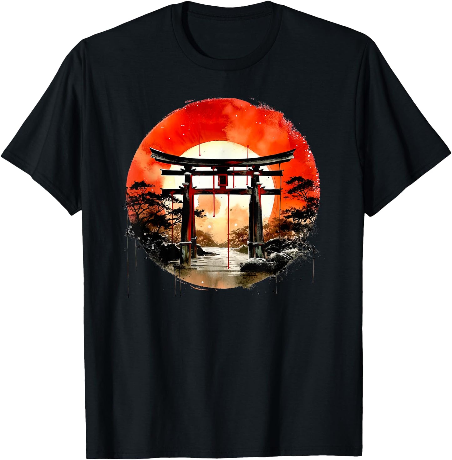 Japanese Torii Gate Rising Sun Japanese Gate