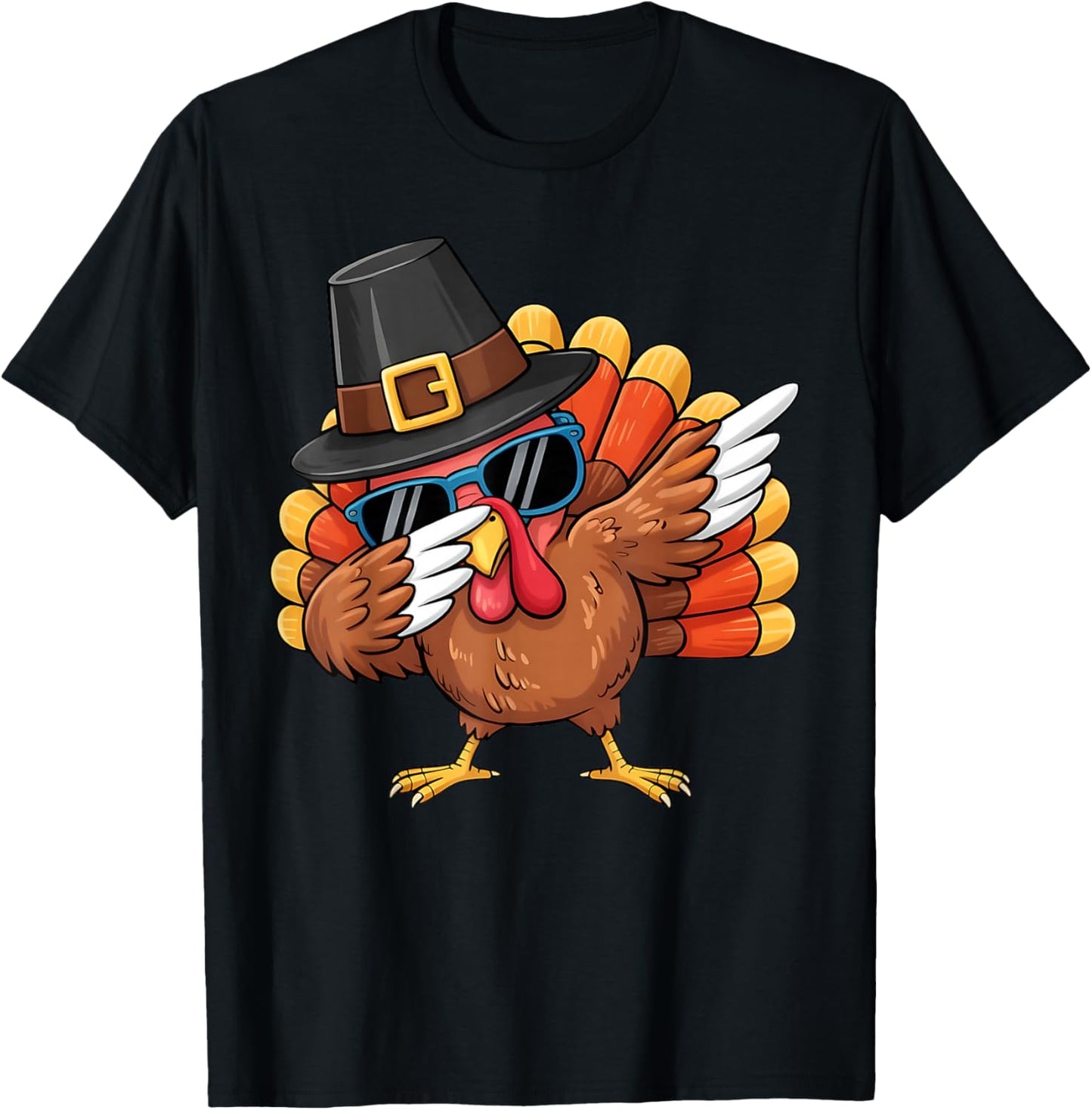 Dabbing Turkey Thanksgiving Day Boys Girls Men Funny Dab