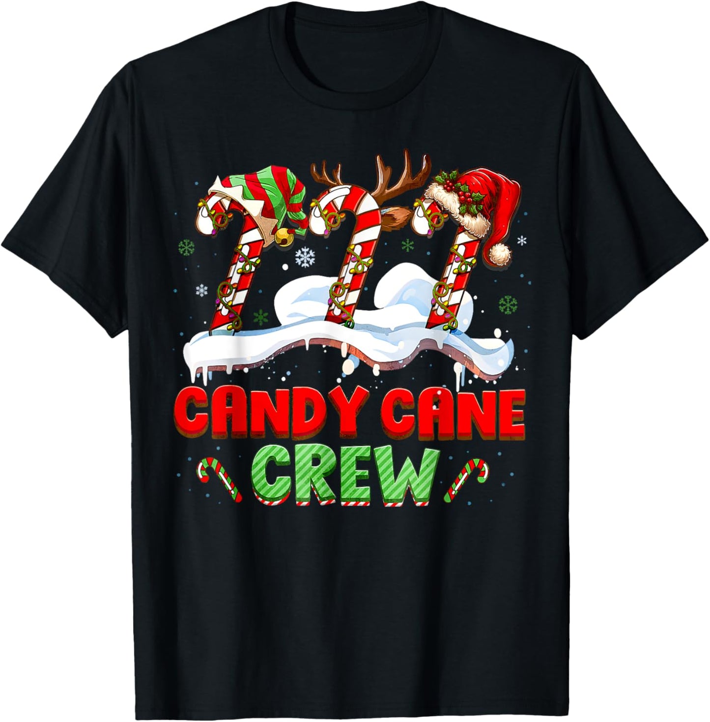 Candy Cane Crew Funny Christmas Candy Lover Xmas Womens Kids