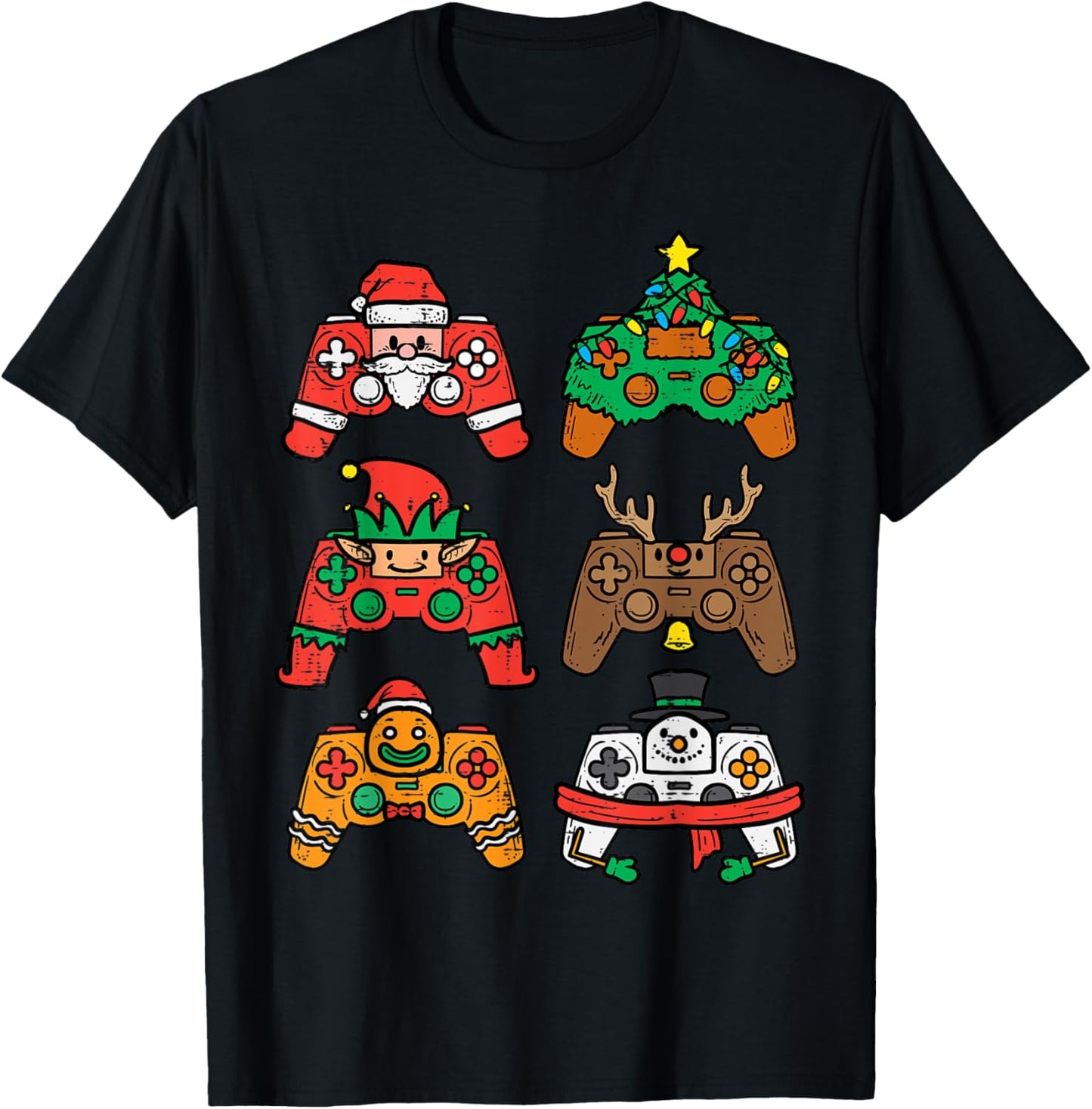 Christmas Gamer Controller Xmas Gaming Men Boys Kids Youth T-Shirt