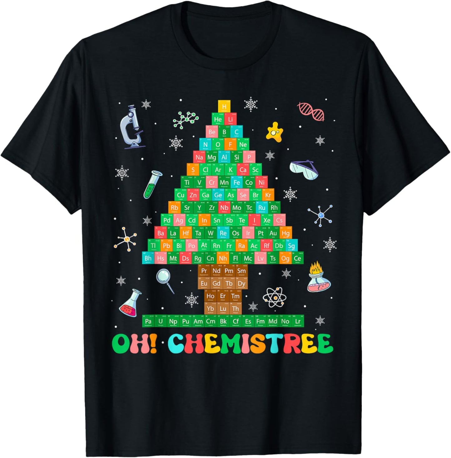 Oh Chemistree Chemistry Xmas Tree Science Periodic Table