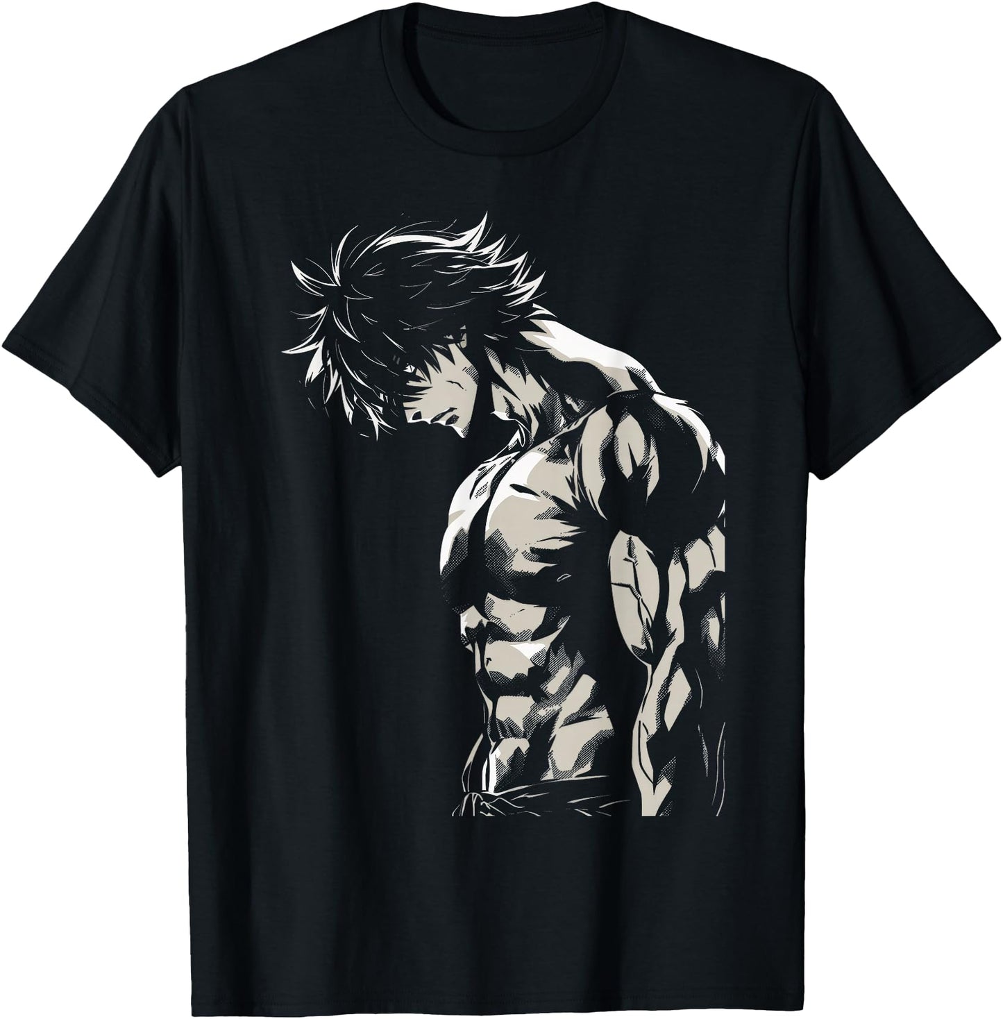 Anime Men Character Bicep Workout Motivational