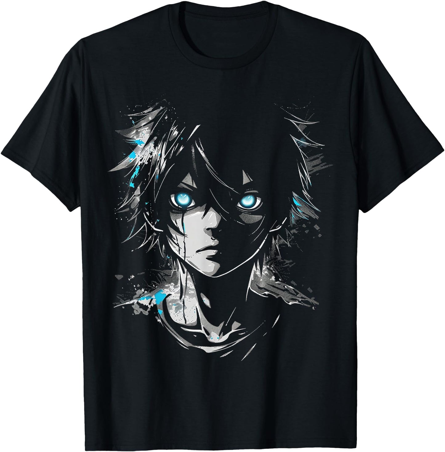 Anime Manga Motif Blue-Eyes Illustration Anime